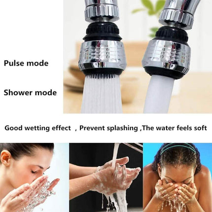 2-Pack: 360 Degree Swivel Faucet Aerator Deluxe Water Saving Faucet Sprayer