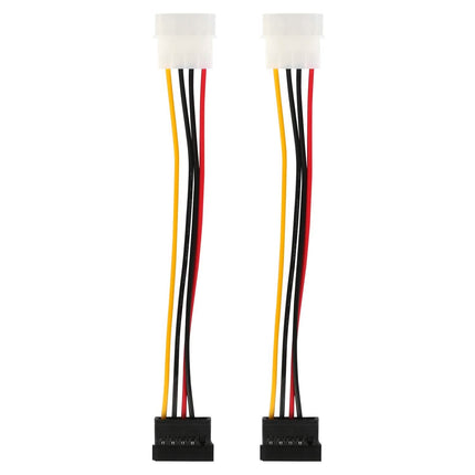2-Pack: 4 Pin Male To 15Pin Female Data Cable Adapter