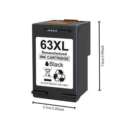 2-Pack: 63XL Ink Cartridges Black & Tri-Color for HP 63 Ink
