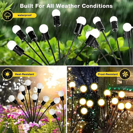 2-Pack: 12-LED Solar Garden Lights