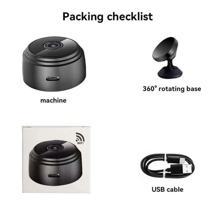 2-Pack: A9 Mini Camera HD 720P 2.4G Wifi IP Camera