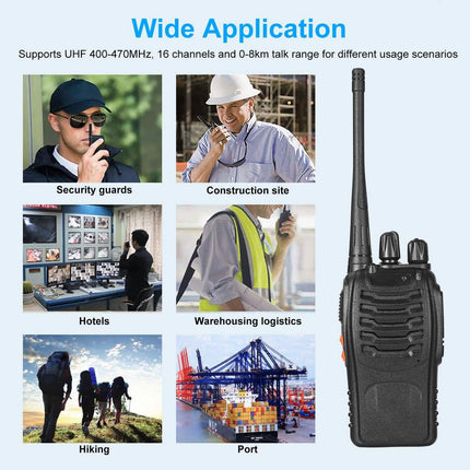 2-Pack: Baofeng BF-888S Walkie Talkies Two Way Radio
