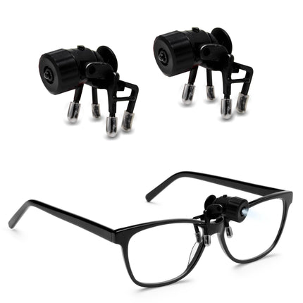 2-Pack: Bright Basics Universal Clip-On Led Glasses Light