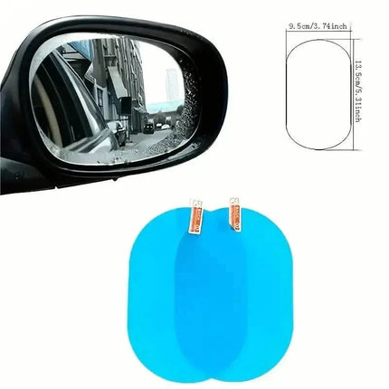2-Pack: Car Waterproof Transparent Film Rearview Mirror Protection