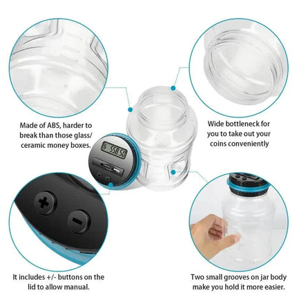 Digital Counting Money Jar