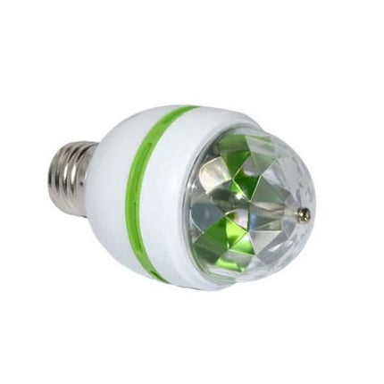 2-Pack: E27 3W Auto Rotating RGB LED Stage Light