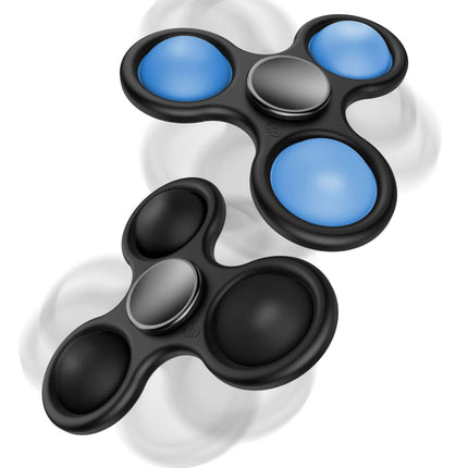 2-Pack: Fidget Spinner Pop It Toy