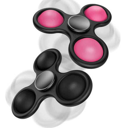 2-Pack: Fidget Spinner Pop It Toy