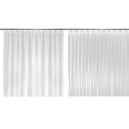 2-Pack: Hotel-Quality Heavy Shower Curtain Liner with Metal Grommets + Magnets