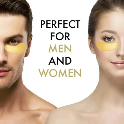 2-Pack: Hydrating Eye Care Under Eye Crystal Mask Golden Under Eye Patches For Women and Men