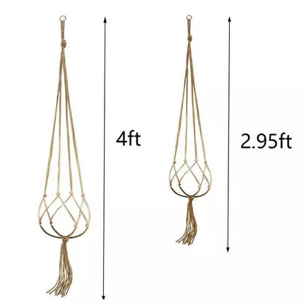 2-Pack: Indoor Outdoor Hanging Pot Rope Net Macrame Plant Hanger
