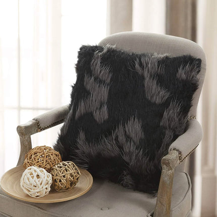 2-Pack: Kensie Faux Fur Decorative Pillow Covers