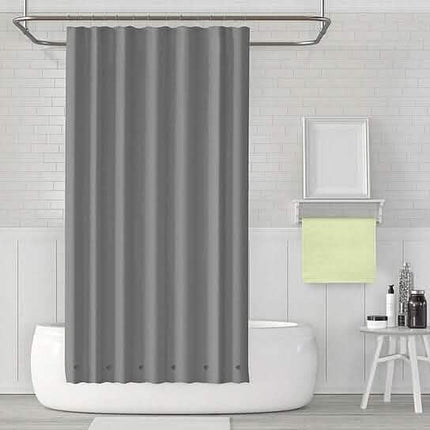 2-Pack: Magnetic Mildew Resistant Solid Vinyl Shower Curtain Liners