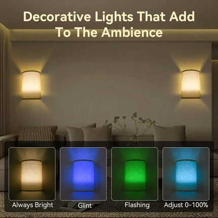 2-Pack: Magnetic Wireless Wall Sconce Lighting