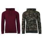 Burgundy/Woodland Camo / S