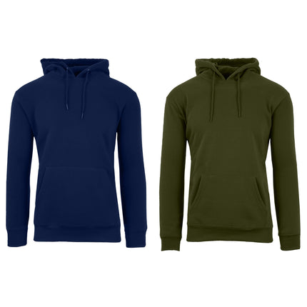 2-Pack: Men’s and Women’s Fleece Pullover Hoodie