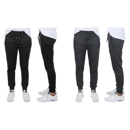 2-Pack: Men's Slim-Fit French Terry Jogger Lounge Pants