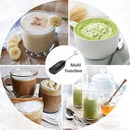 2-Pack: Milk Frother Handheld Battery Operated