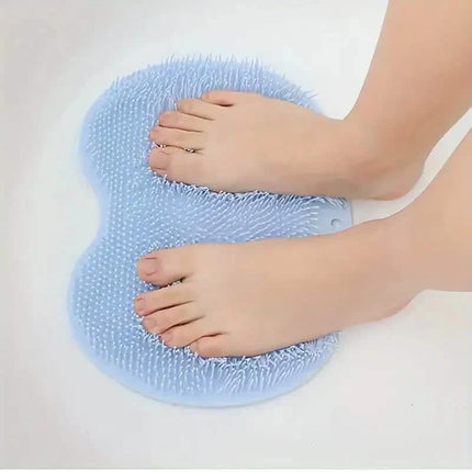 2-Pack: Non-Slip Foot & Back Scrubber with Exfoliating Cushion