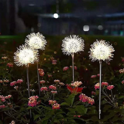 2-Pack: Outdoor Solar Dandelion Lawn Lights