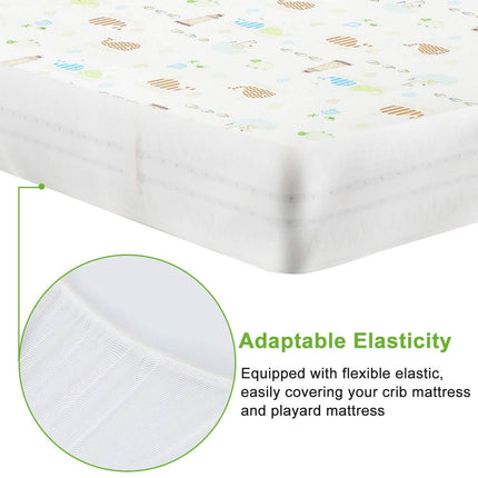 2-Pack: Pack N Play Portable Crib Sheet