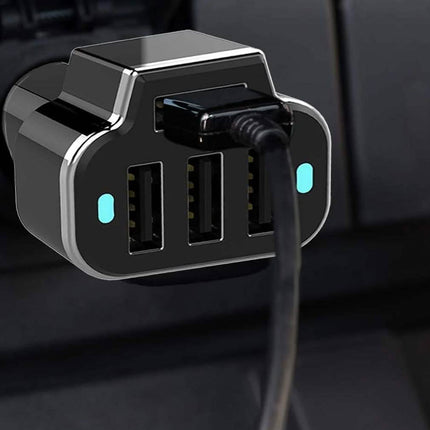 2-Pack: PowerUp 4 USB Port Car Charger Adapter