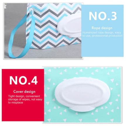 2-Pack: Reusable Wet Wipe Pouch