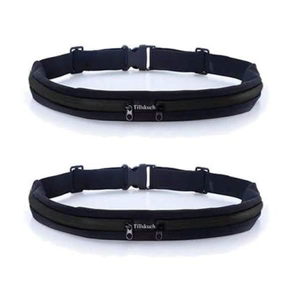 2-Pack: Slim Waist Pocket Running Belt