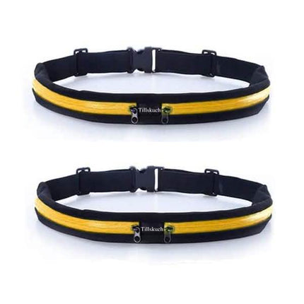 2-Pack: Slim Waist Pocket Running Belt