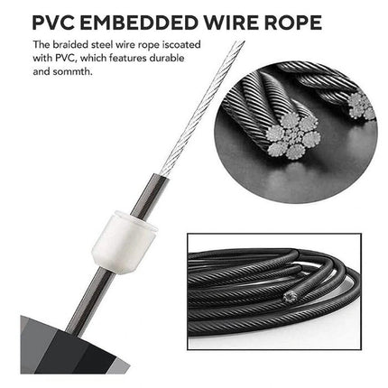 2-Pack: Tangle-Free Rapid Speed Cable 9-Foot Jump Rope