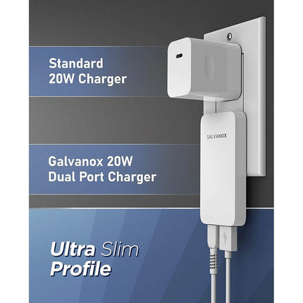 2-Pack: Type C Flat Slim Power Adapter
