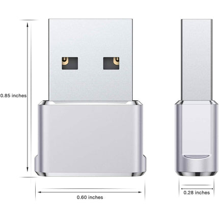 2-Pack: USB C Female to USB Male Adapter