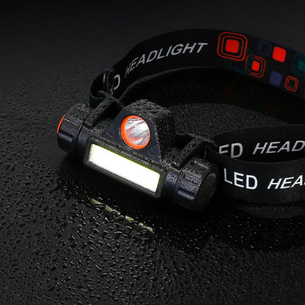 2-Pack: Waterproof Rechargeable Headlamp