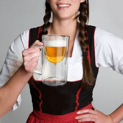 2-Pack: Wine Glass Beer Mug