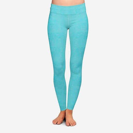 2-Pack: Women's Space Dye Seamless Ankle Length Lightweight Leggings