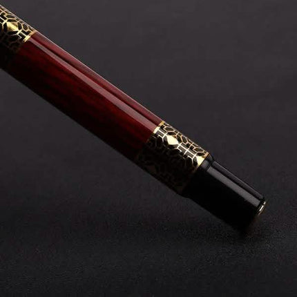 2-Pack: Wood Grain Classical Fountain Pen Ballpoint Pen