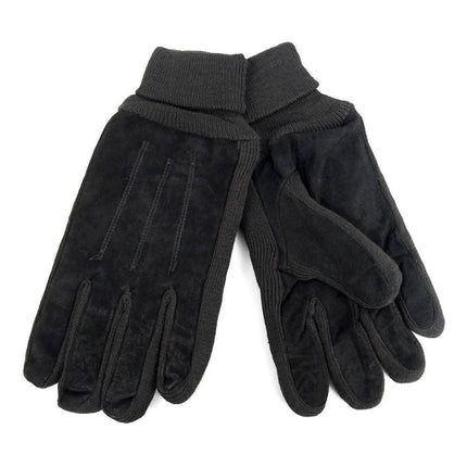 2-Pair: Men's Genuine Winter Gloves with Soft Acrylic Lining