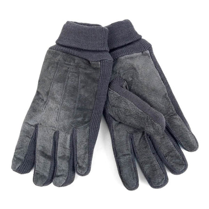 2-Pair: Men's Genuine Winter Gloves with Soft Acrylic Lining