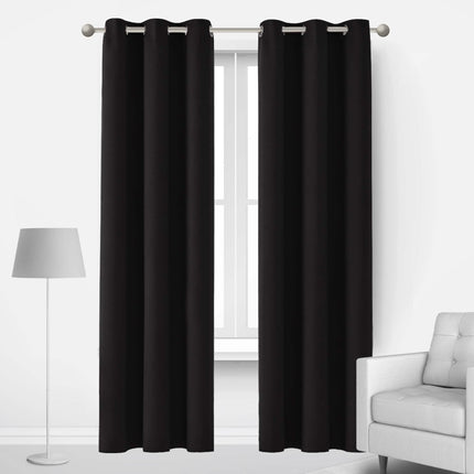 2-Panels: Deconovo Room Darkening Thermal Insulated Blackout Grommet Window Curtains