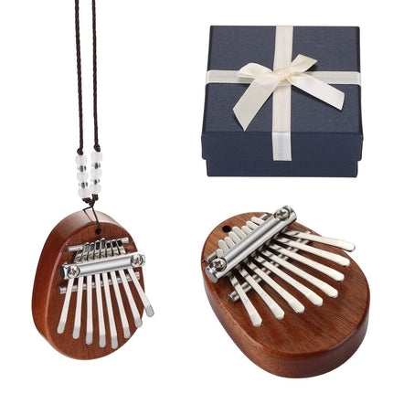 2-Piece: Acrylic Kalimba Mahogany Finger Thumb Piano