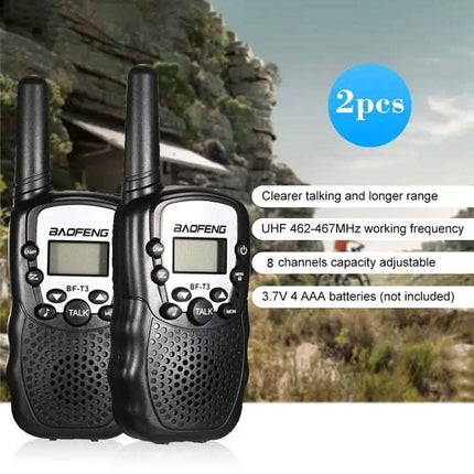 2-Piece: Baofeng BF-T3 Radio Walkie Talkie