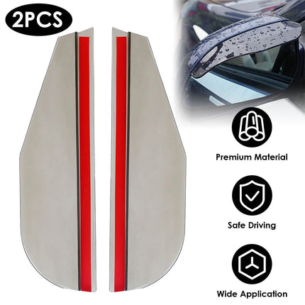 2-Piece: Car Side Mirror Rain Guard