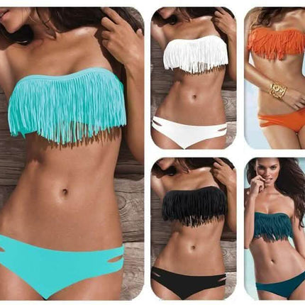 2-Piece: Fashion Fringe Bikini Swimwear