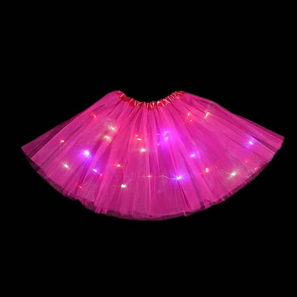 2-Piece: Girl's Skirt with LED Lights