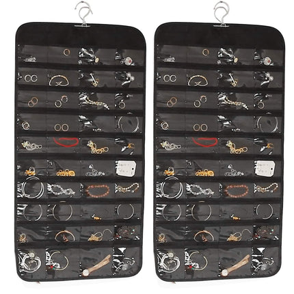 2-Piece: Hanging Jewelry Organizer