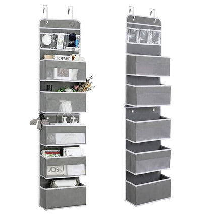 2-Piece: Over the Door Organizer 6-Tier Hanging Basket