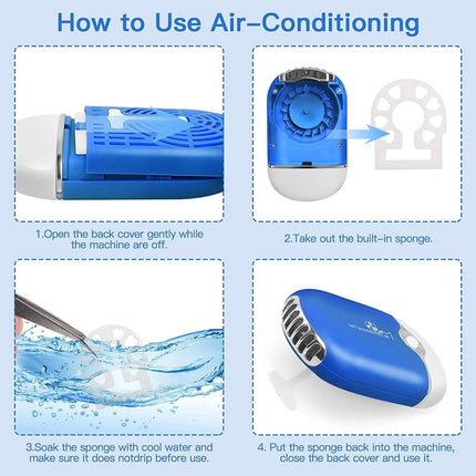 2-Piece: Rechargeable Handheld Mini Eyelash Fan