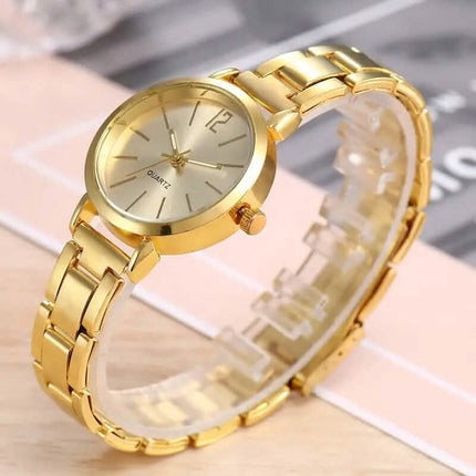 2-Piece Set: Digital Alloy with Quartz Watch and Love Bracelet
