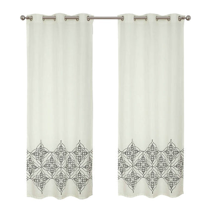 2-Piece Set: Global Varanasi Embroidered Window Panel Pair