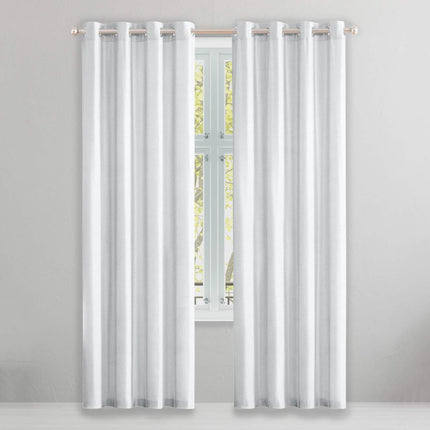 2-Piece Set: Solid Blackout Thermal Window Curtain Pair Panel